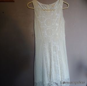 White floral summer dress